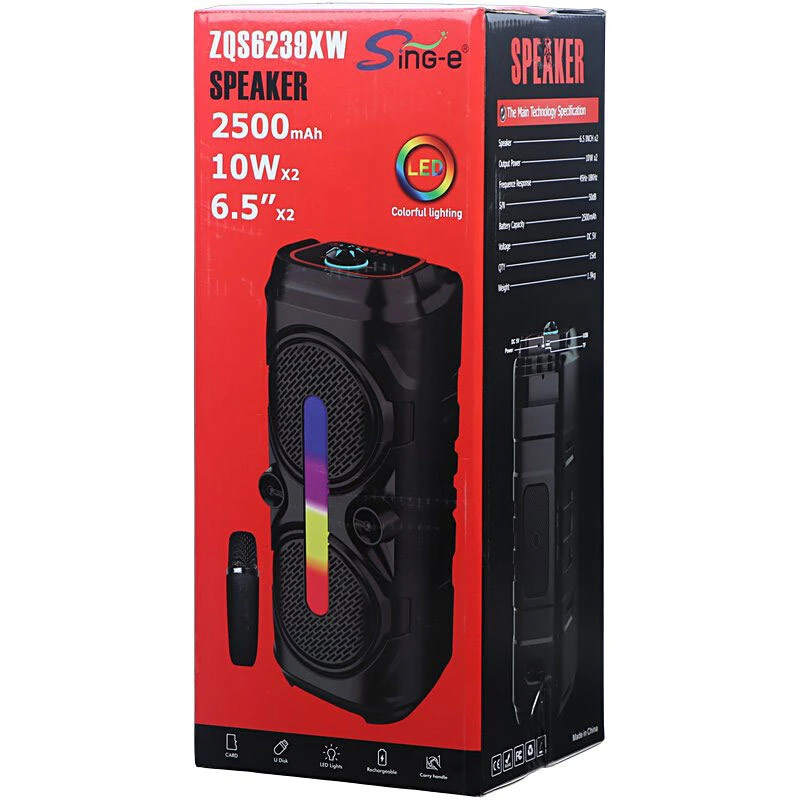 اسپیکر بلوتوثی سینگ ای ZQS6239 + میکروفون - تصویر 11