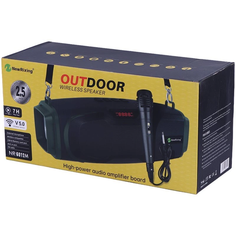 اسپیکر بلوتوثی نیو ریکسینگ NR-6012M + میکروفون - تصویر 14