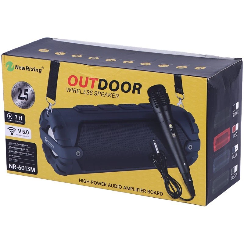 اسپیکر بلوتوثی نیو ریکسینگ NR-6013M + میکروفون - تصویر 2