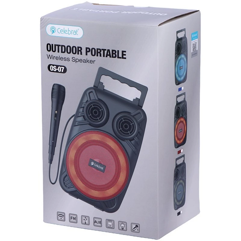 اسپیکر بلوتوثی سلبریت OS-07 + میکروفون - تصویر 2