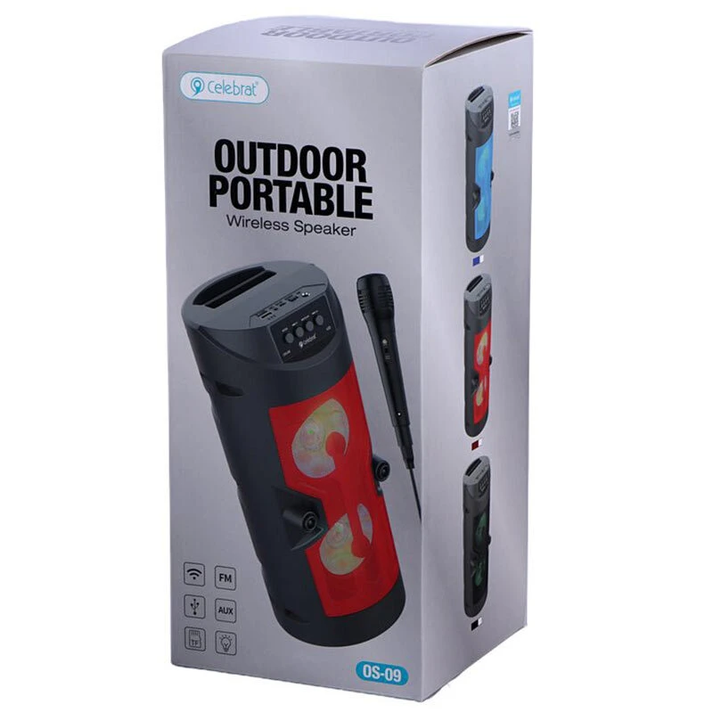 اسپیکر بلوتوثی سلبریت OS-09 + میکروفون - تصویر 2