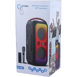 Alternative view of اسپیکر بلوتوثی اکسیژن AX-102 + میکروفون و ریموت کنترل