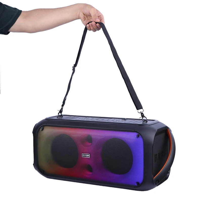 اسپیکر بلوتوثی اکسیژن AX-102 + میکروفون و ریموت کنترل - تصویر 8
