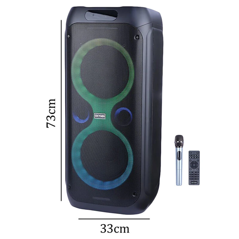 اسپیکر بلوتوثی اکسیژن AX-104 + میکروفون و ریموت کنترل