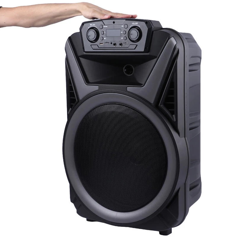 اسپیکر چمدانی بلوتوثی ایکس بیس ABS-15103 + میکروفون و ریموت کنترل - تصویر 7