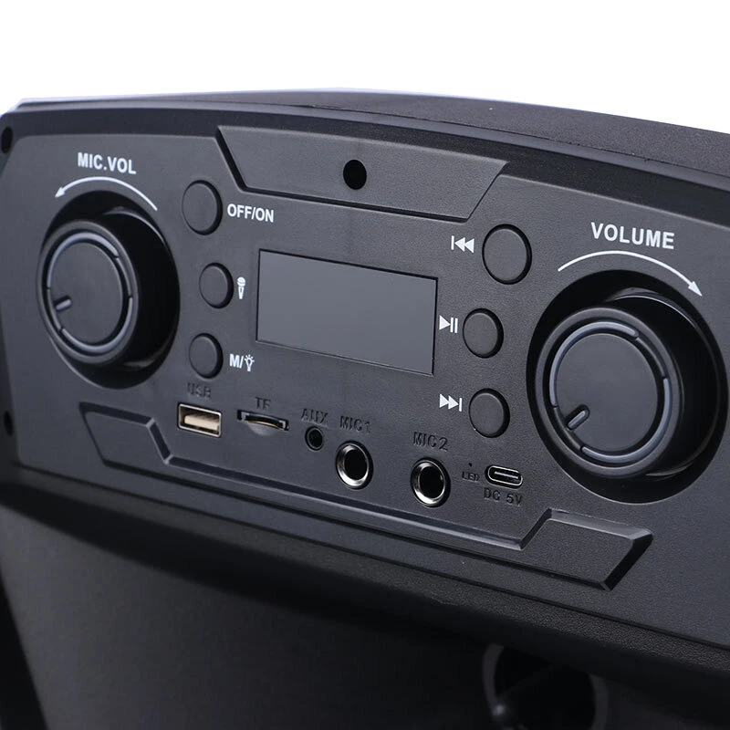 اسپیکر چمدانی بلوتوثی ایکس بیس ABS-15103 + میکروفون و ریموت کنترل - تصویر 11