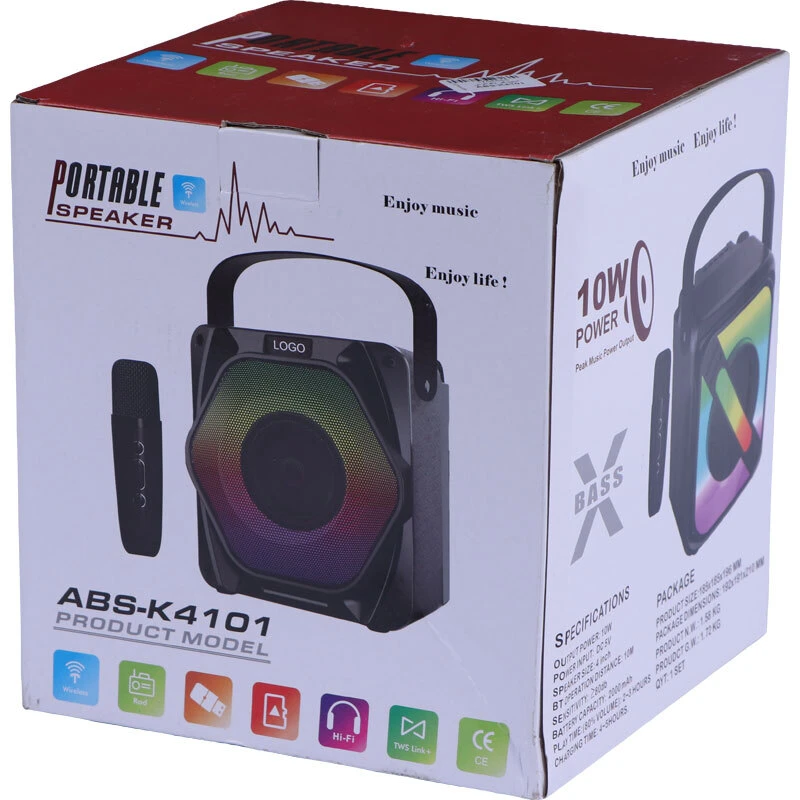 اسپیکر بلوتوثی ABS-K4101 + میکروفون - تصویر 11