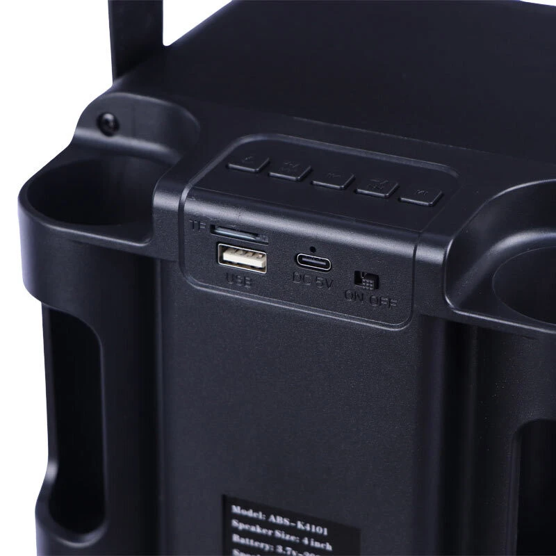 اسپیکر بلوتوثی ABS-K4101 + میکروفون - تصویر 5