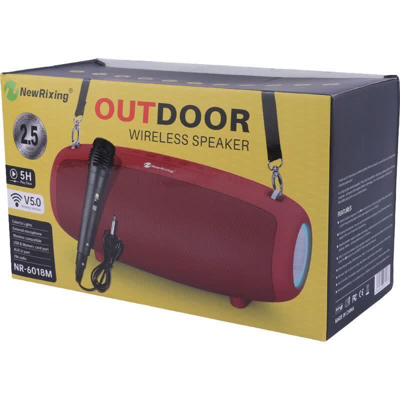 اسپیکر بلوتوثی نیو ریکسینگ NR-6018M + میکروفون - تصویر 19