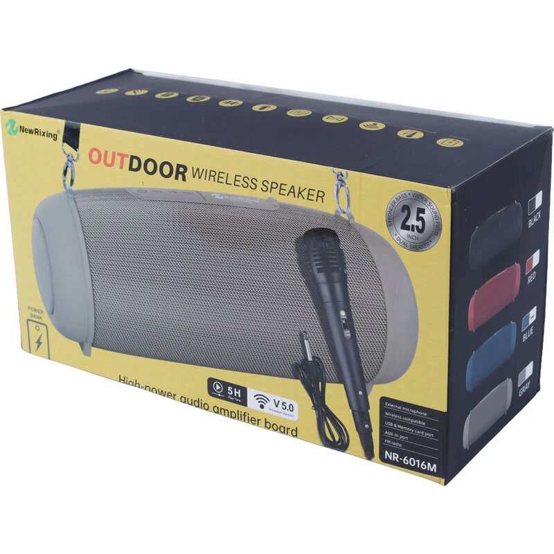 اسپیکر بلوتوثی نیو ریکسینگ NR-6016M + میکروفون - تصویر 19