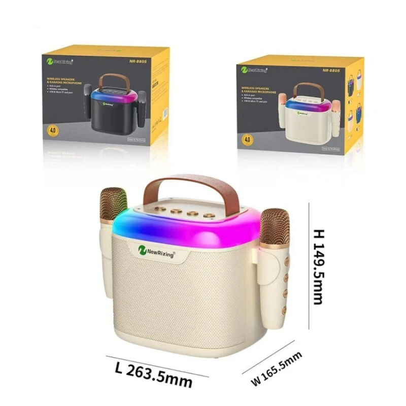 اسپیکر بلوتوثی نیو ریکسینگ NR-8805 + میکروفون - تصویر 14
