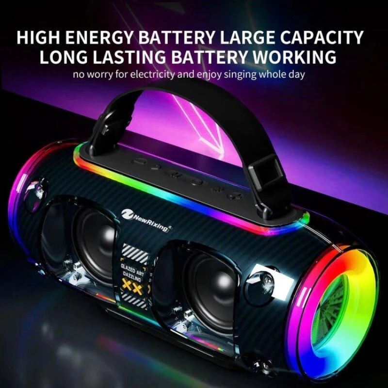 اسپیکر بلوتوثی نیو ریکسینگ NR-8806W + میکروفون - تصویر 11