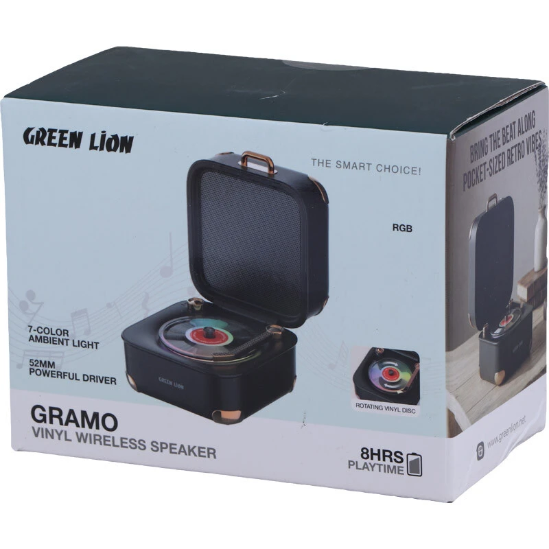 اسپیکر بلوتوثی گرین لاین Gramo GL-SP34 GNGRMSPKR طرح گرامافون - Image 8