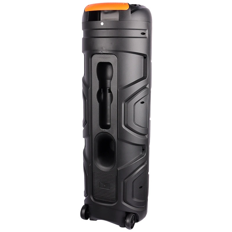 اسپیکر چمدانی بلوتوثی رم و فلش خور Sing-E ZQS8302 + میکروفون و ریموت کنترل - تصویر 5