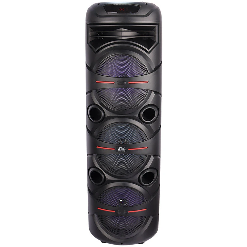 اسپیکر چمدانی بلوتوثی رم و فلش خور Sing-E ZQS8302 + میکروفون و ریموت کنترل - تصویر 4