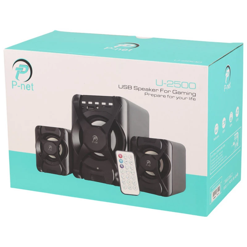اسپیکر دسکتاپ پی نت U-2500 + ریموت کنترل - تصویر 2