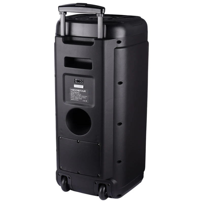 اسپیکر چمدانی بلوتوثی هایکو استار Party Box HPS-8016 + میکروفون - تصویر 4