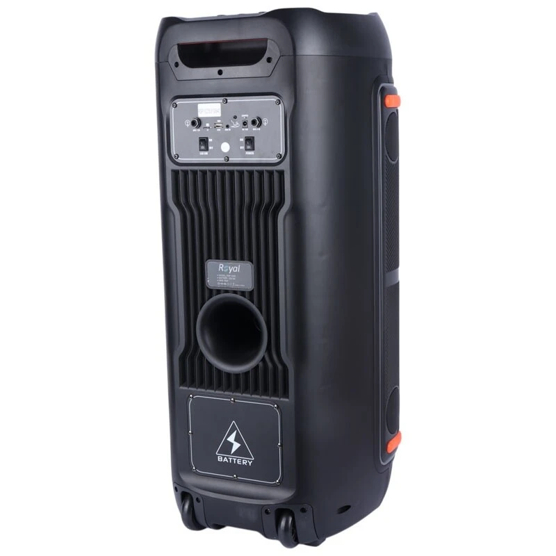 اسپیکر چمدانی بلوتوثی رویال Partybox RSB-1025 + میکروفون و ریموت کنترل - تصویر 3