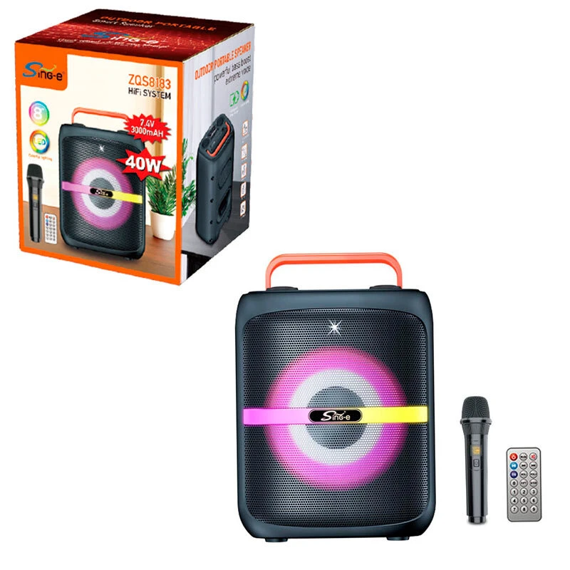 اسپیکر بلوتوثی سینگ ای ZQS8183 + میکروفون و ریموت کنترل - تصویر 22