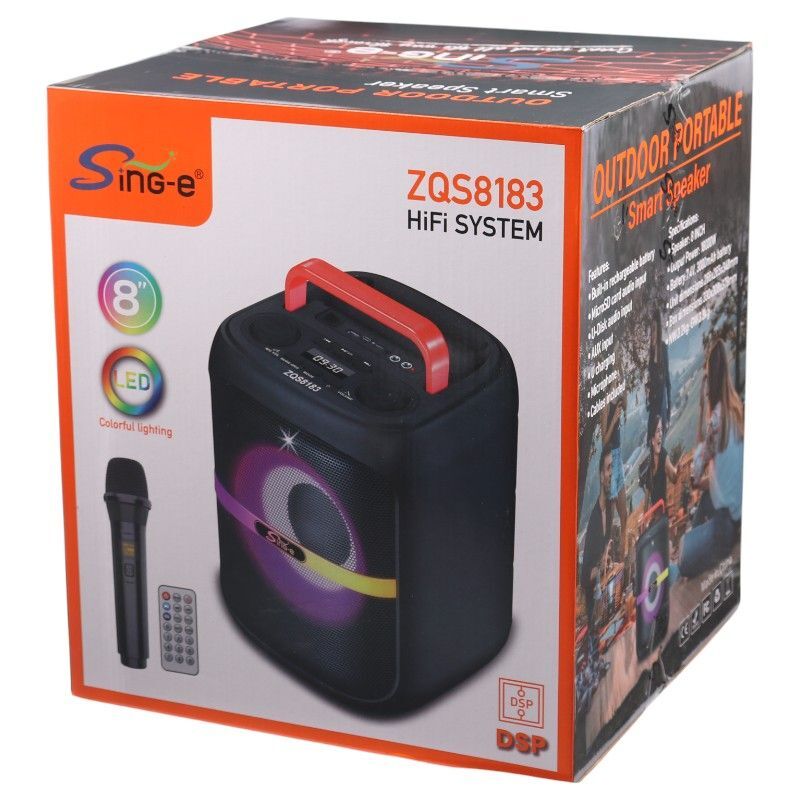 اسپیکر بلوتوثی سینگ ای ZQS8183 + میکروفون و ریموت کنترل - تصویر 2