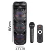 اسپیکر چمدانی بلوتوثی رم و فلش خور Sing-E ZQS8302 + میکروفون و ریموت کنترل