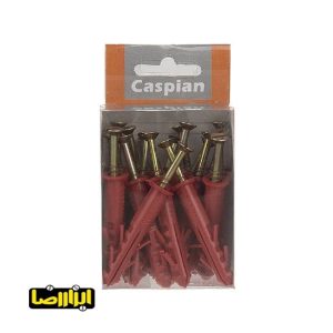 بسته 20 عددی پیچ و رولپلاک لبه دار کاسپین سایز 5