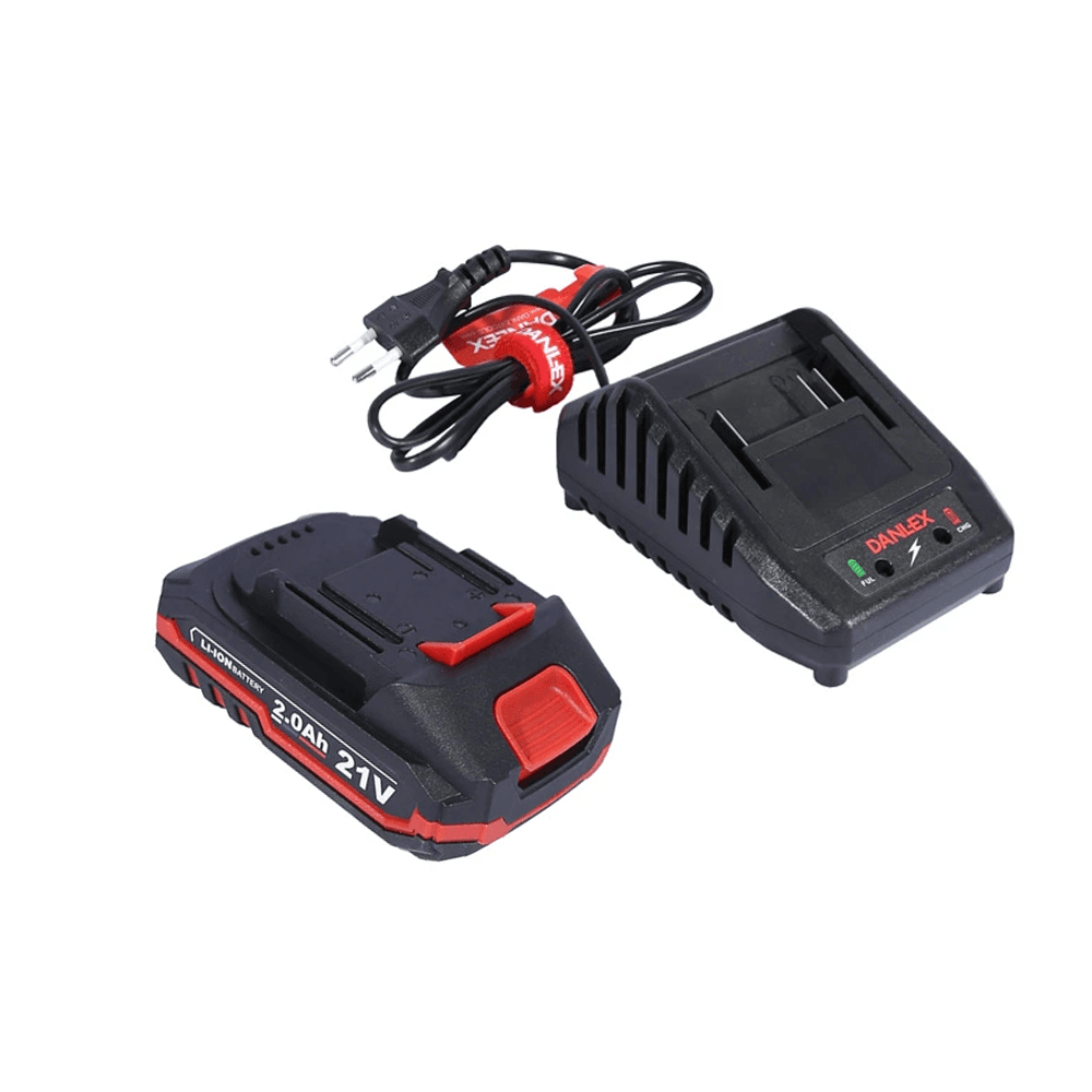 دریل پیچ گوشتی چکشی شارژی براشلس دنلکس 21 ولت مدل DX-6321 - تصویر 3