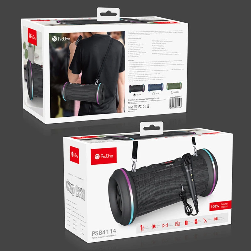 اسپیکر بلوتوثی پرووان PSB4114 + میکروفون - تصویر 2