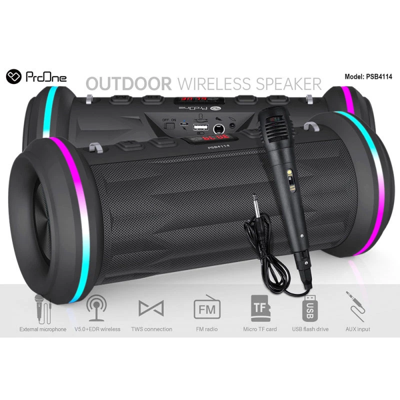 اسپیکر بلوتوثی پرووان PSB4114 + میکروفون - تصویر 9