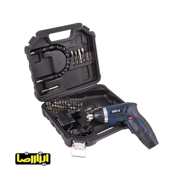 پیچ گوشتی شارژی تاشو اکتیو 3.6 ولت مدل AC-2436B