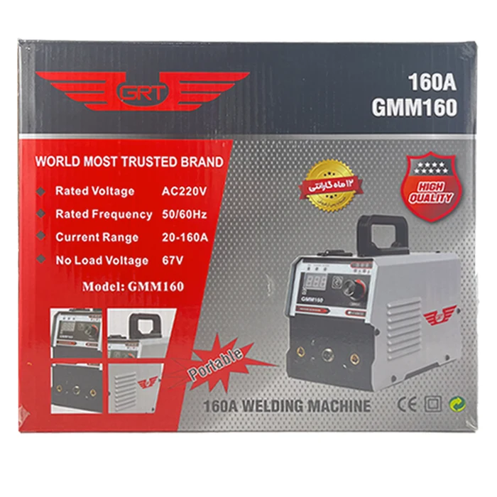 دستگاه جوش جی آرتی 160 آمپر مدل GMM160 - تصویر 5
