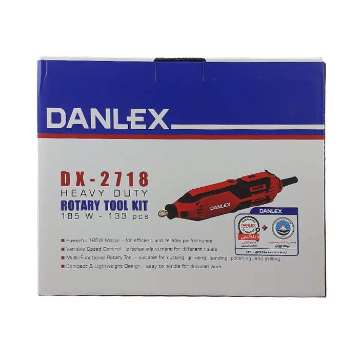 ست 133 پارچه فرز مینیاتوری دنلکس 185 وات مدل 133-DX-2718 - تصویر 6