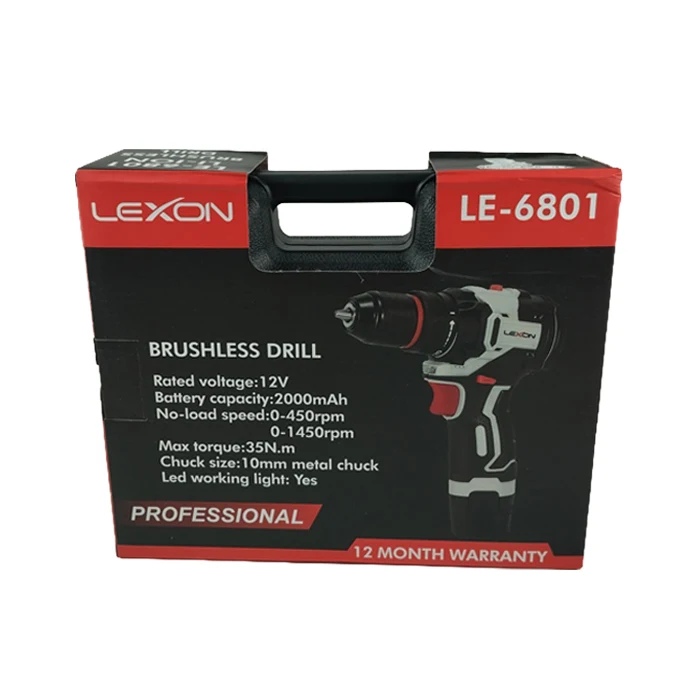 دریل شارژی لکسون 12 ولت دو باتری مدل LE-6801 - تصویر 7