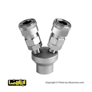 کوپلینگ باد دو راهی رزوه داخل 1/4 اینچ